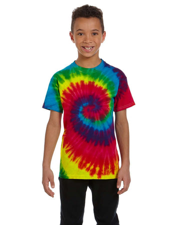 Colortone 1000Y Youth Multi-Color Tie-Dyed T-Shirt